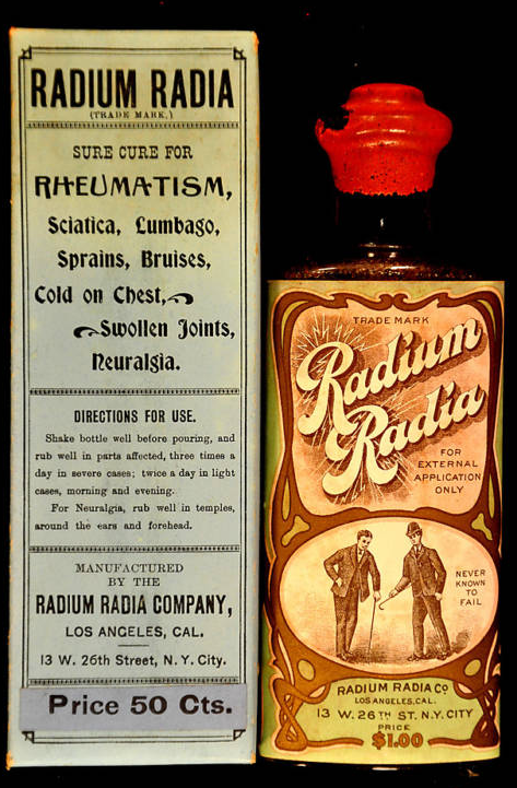 radium glass jar